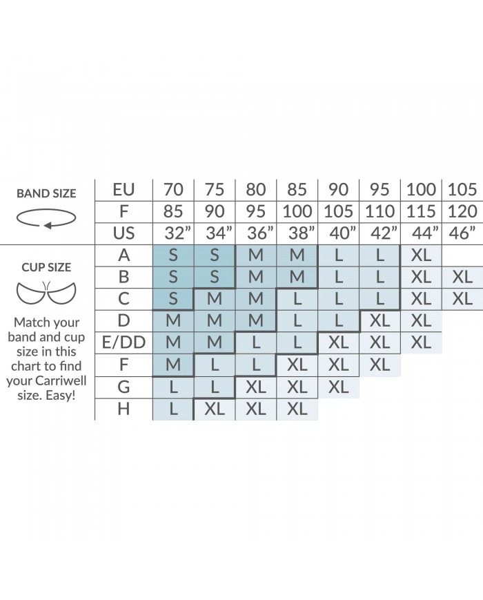 Soutien-gorge grossesse et allaitement Carri-Gel Blanc L