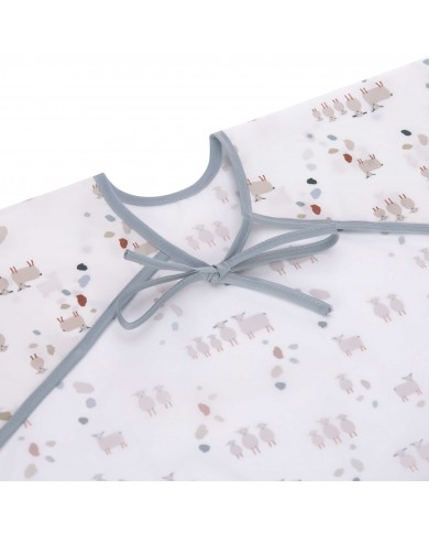 Bavoirs manches longues avec poche (2 pcs), Tiny Farmer Mouton