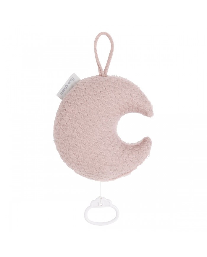 Boite à musique lune Sky vieux rose