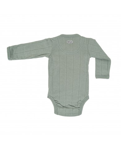 Body croisé à manches longues - Silt green