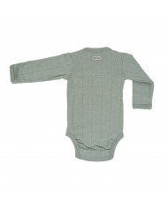 Body croisé à manches longues - Silt green