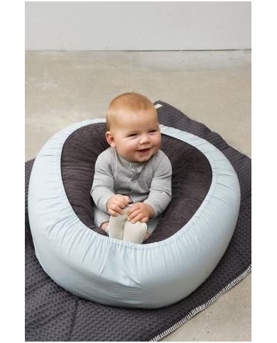 Housse pour pouf pour coussin d'allaitement - saphire Housse pour pouf pour coussin d'allaitement - saphire