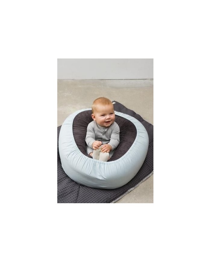 Housse pour pouf pour coussin d'allaitement - saphire