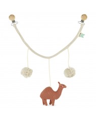 Doudou Lune - Fushia / Blanc