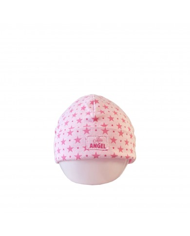 Bonnet rose + étoiles - 43/45 Bonnet rose + étoiles - 43/45