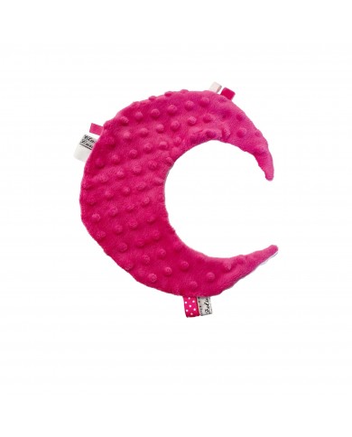 Doudou Lune - Fushia / Blanc Doudou Lune - Fushia / Blanc