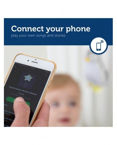 Veilleuse - boîte à musique pingouin - Zoe gris