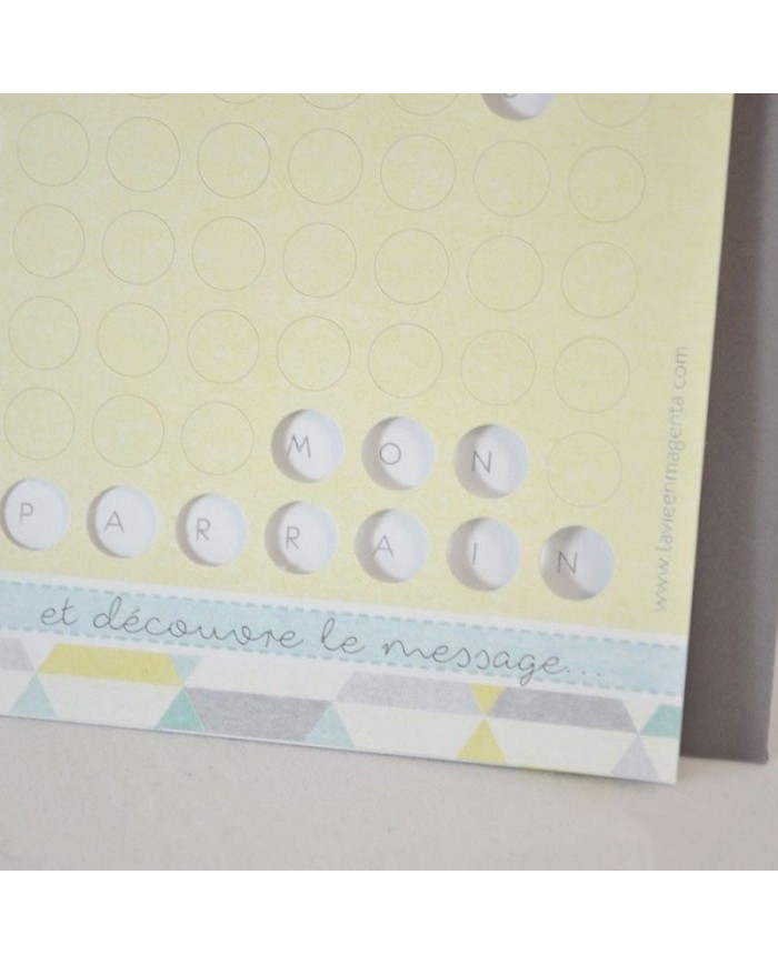 Carte Préperforée - Veux-tu être mon parrain ?