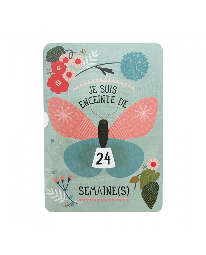 Carte à disque - Je suis enceinte de ... semaine(s)