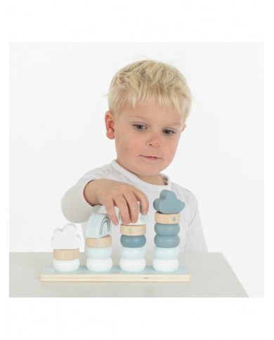 Petits Anneaux d'empilage - Bleu