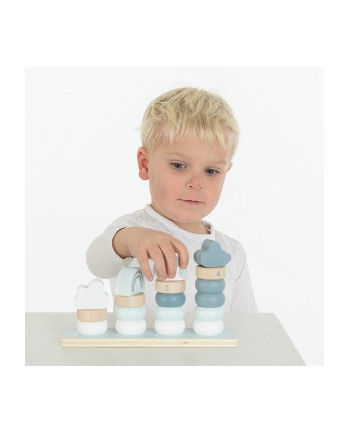 Petits Anneaux d'empilage - Bleu