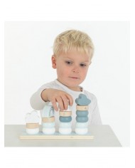 Petits Anneaux d'empilage - Bleu