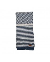 Echarpe polar chocolat + fleur