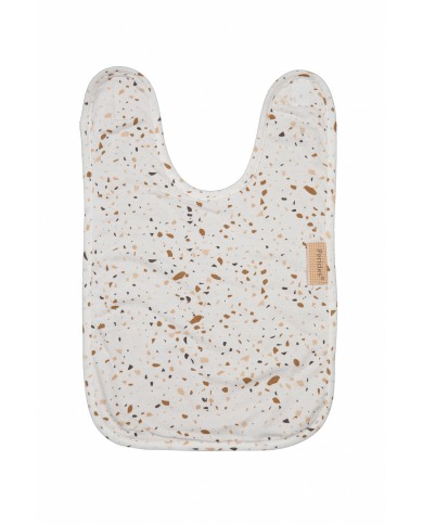 Bavoir Velcro Large  Sprinkles Taupe Bavoir Velcro Large  Sprinkles Taupe