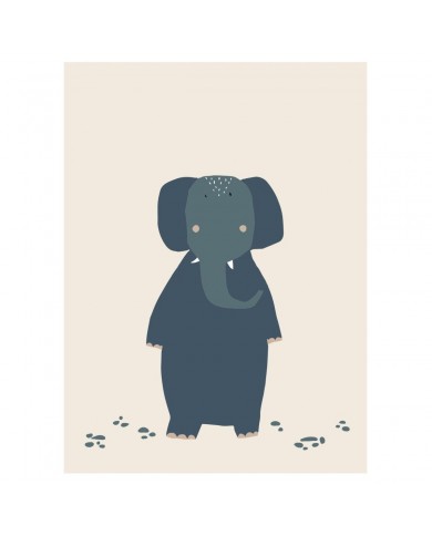Poster 30x40 cm - Mrs. Elephant Poster 30x40 cm - Mrs. Elephant