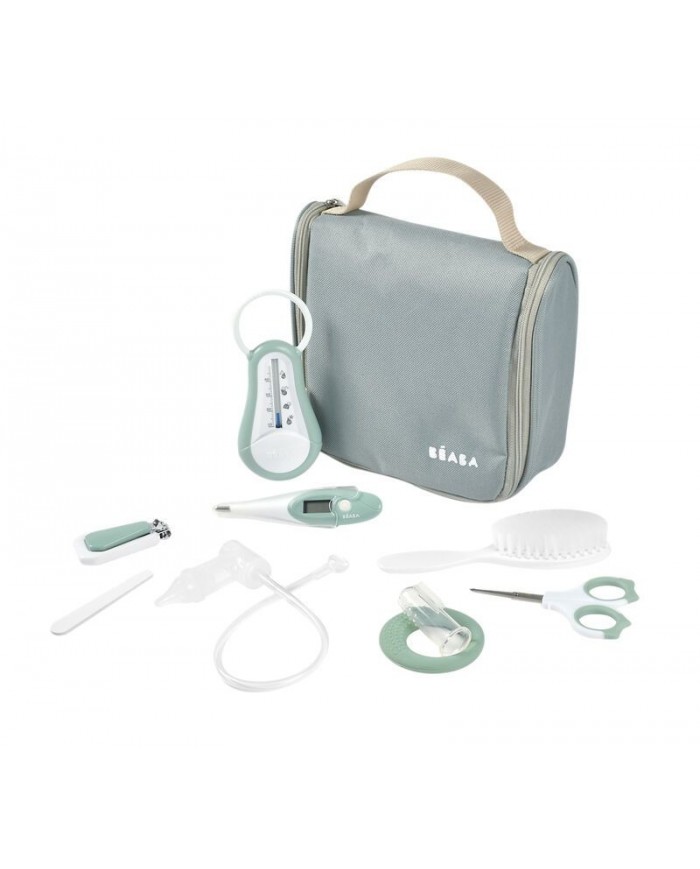 Trousse de soins nomade 9 accessoires vert sauge