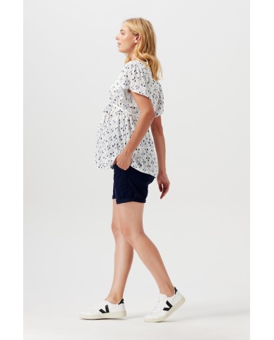 Blouse d'allaitement Duzce - Jet stream Blouse d'allaitement Duzce - Jet stream