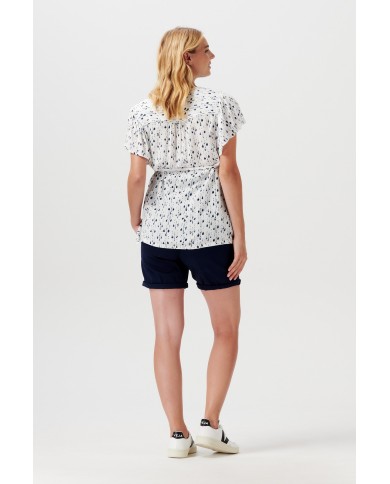 Blouse d'allaitement Duzce - Jet stream Blouse d'allaitement Duzce - Jet stream