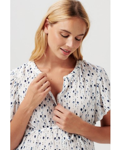 Blouse d'allaitement Duzce - Jet stream Blouse d'allaitement Duzce - Jet stream