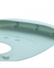 Bavoir silicone avec poche, Little Chums Souris Bleu