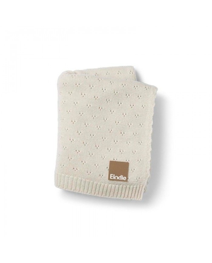 Couverture Pointelle Creamy White (75x100cm)
