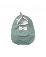 Bavoir bébé imperméable Pebble Green