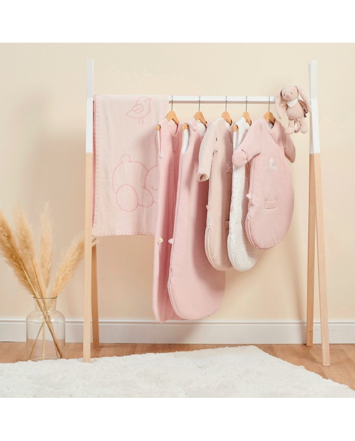 Gigoteuse 90 cm rose jacquard TOG 2,5 - Alice & Pomme