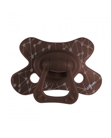 Sucette Natural +6M collection Chocolate grid