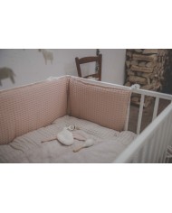 Tour de lit / tour de parc amsterdam 180x30cm - rosa salt