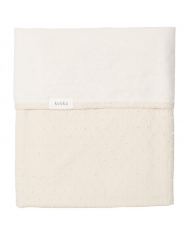 Couverture berceau 75x100 cm cotton polaire napa warm white