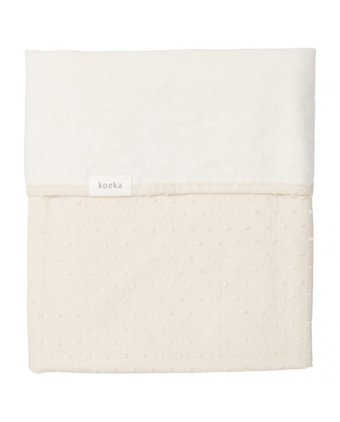 Couverture berceau 75x100 cm cotton polaire napa warm white