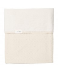 Couverture berceau 75x100 cm cotton polaire napa warm white