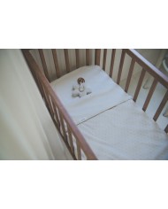 Couverture berceau 75x100 cm cotton polaire napa warm white