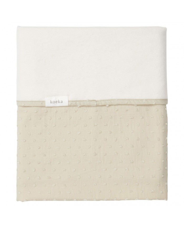 Couverture berceau 75x100cm cotton polaire napa sage