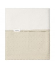 Couverture berceau 70x95 cm teddy Sky urban taupe
