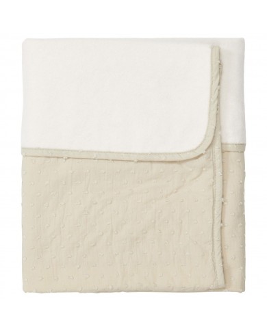 Couverture berceau 75x100cm cotton polaire napa sage