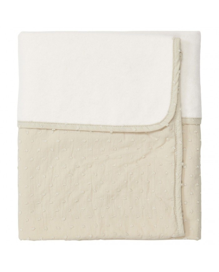 Couverture berceau 75x100cm cotton polaire napa sage