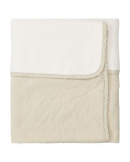 Couverture berceau 75x100cm cotton polaire napa sage