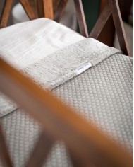 Couverture berceau 70x95 cm teddy Sky urban taupe