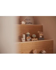 Set de cubes en bois 18x12cm Farm