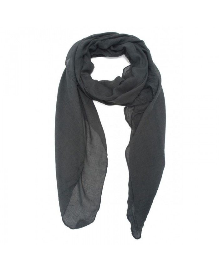 Foulard uni 100x180cm - Gris foncé