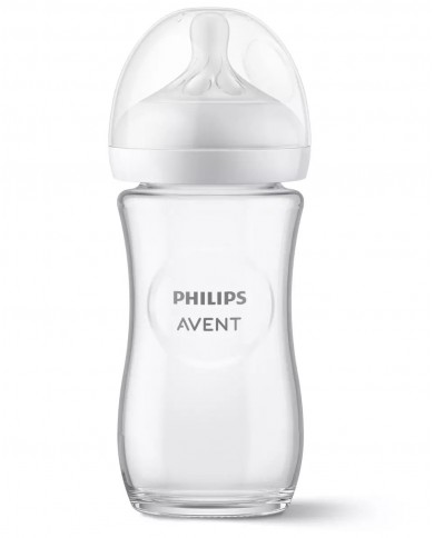 Biberon 240 ml en verre - Natural 3.0