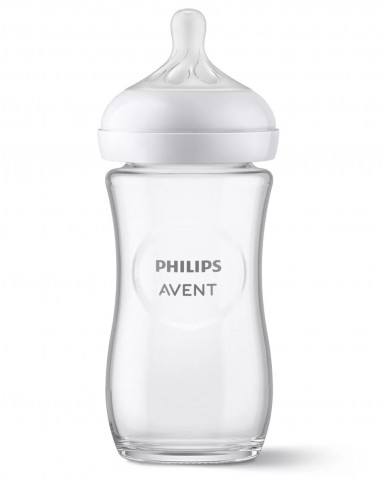 Biberon 240 ml en verre - Natural 3.0