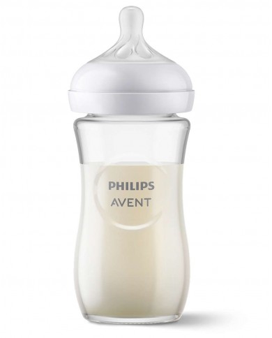 Biberon 240 ml en verre - Natural 3.0