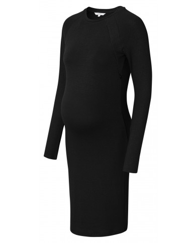 Robe d'allaitement Zane ultra soft - Black Robe d'allaitement Zane ultra soft - Black