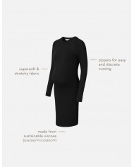 Robe d'allaitement Zane ultra soft - Black