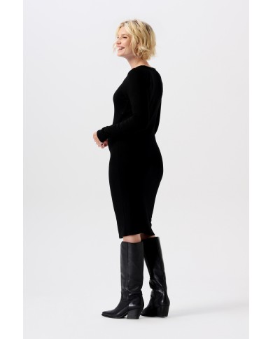 Robe d'allaitement Zane ultra soft - Black Robe d'allaitement Zane ultra soft - Black