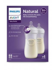 Lot de 2 biberons 330 ml - Natural 3.0 Lot de 2 biberons 330 ml - Natural 3.0
