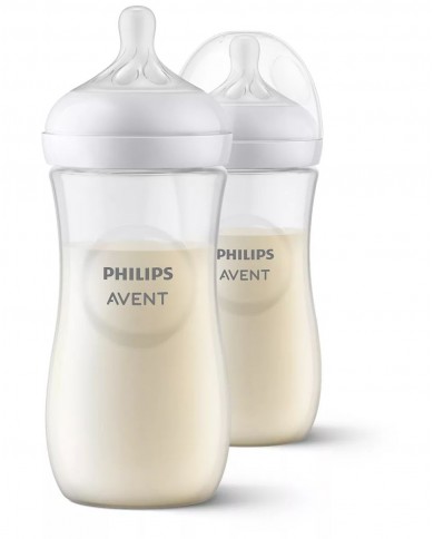 Lot de 2 biberons 330 ml - Natural 3.0 Lot de 2 biberons 330 ml - Natural 3.0