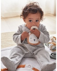Pyjama Babou en velours, gris